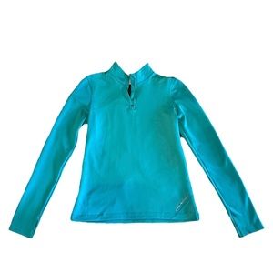 Under Armour women’s Half zip teal blue pull over jacket